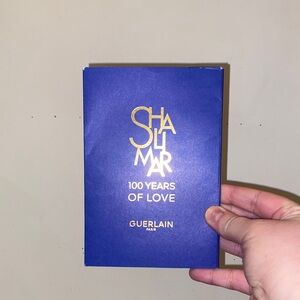 GUERLAIN Blue and Gold Shalimar 100 Years Presentation Card